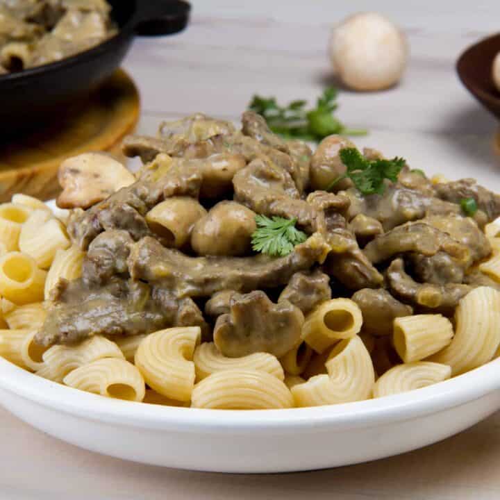 Marhahús Stroganoff tejföl nélkül